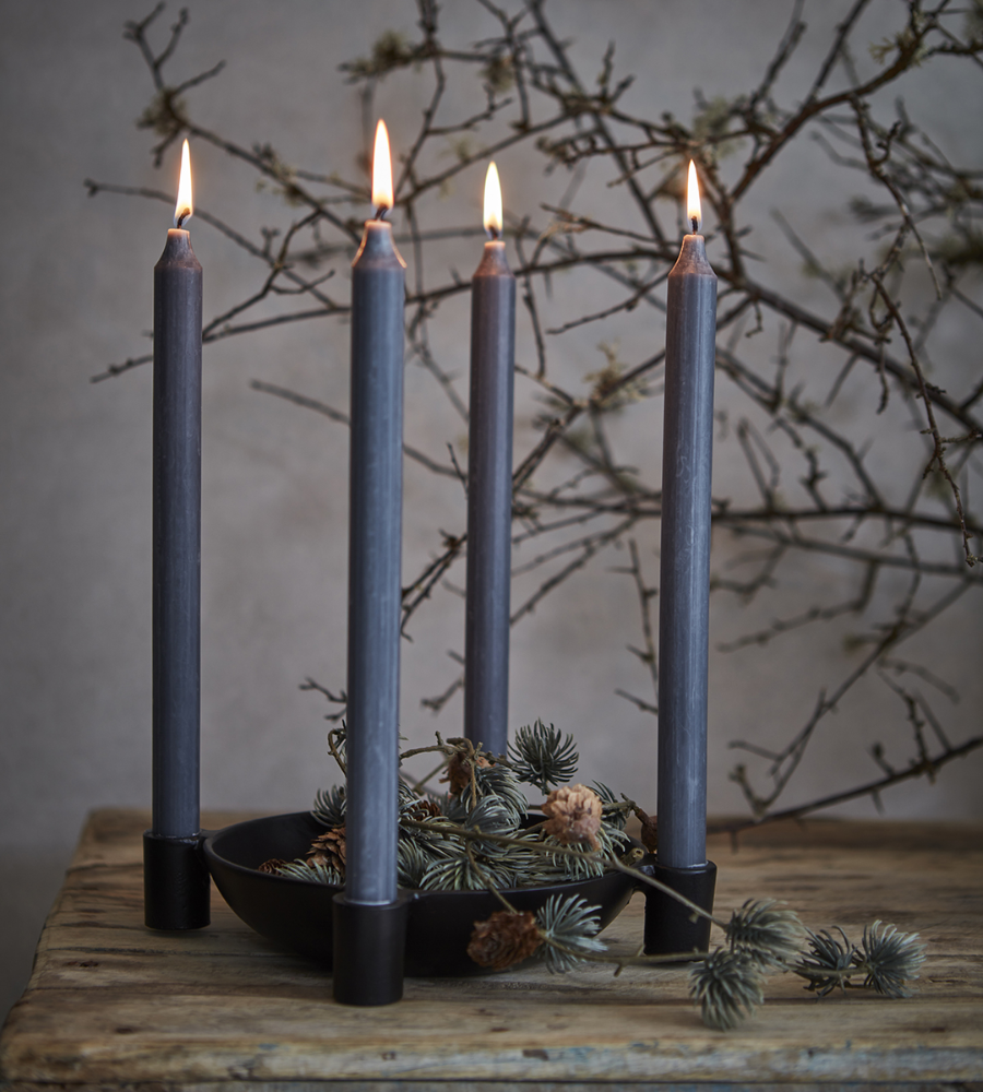 CARTER Adventsljusstake, Svart