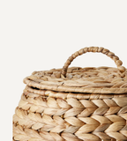 COLLECT Korg med lock, set om 2, Natur