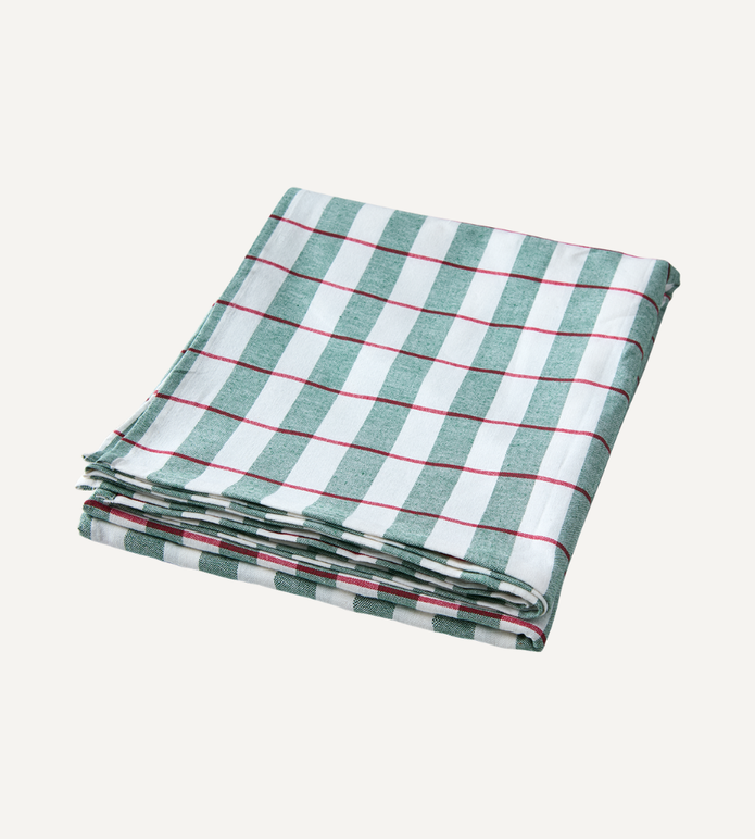 FLISA Bordsduk, Grön/röd 150x350