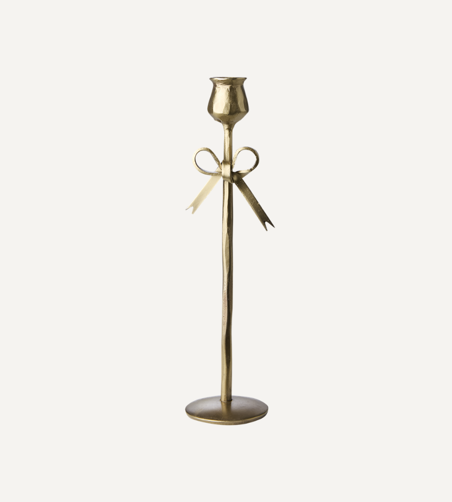 Handgjord Ljusstake, Mässingsfärgad