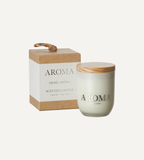 AROMA Doftljus S Exotic amber, Brun/vit