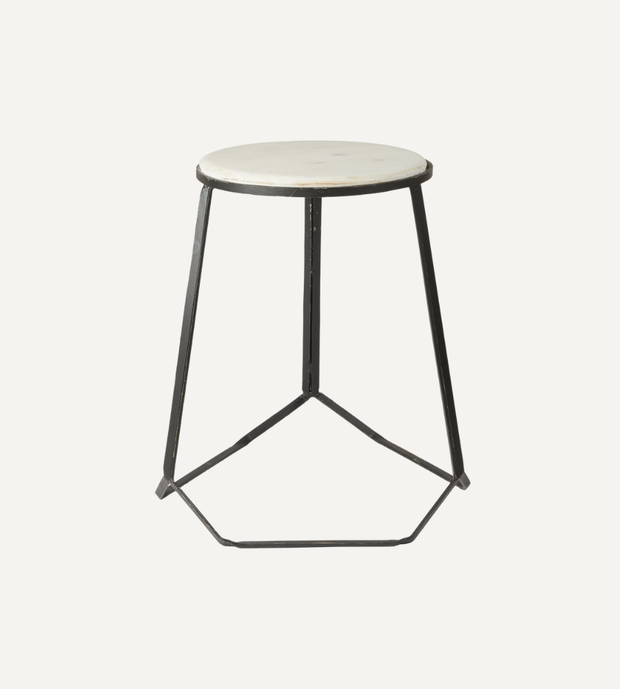 MARCELLO Pall i Järn & Marmor, Svart