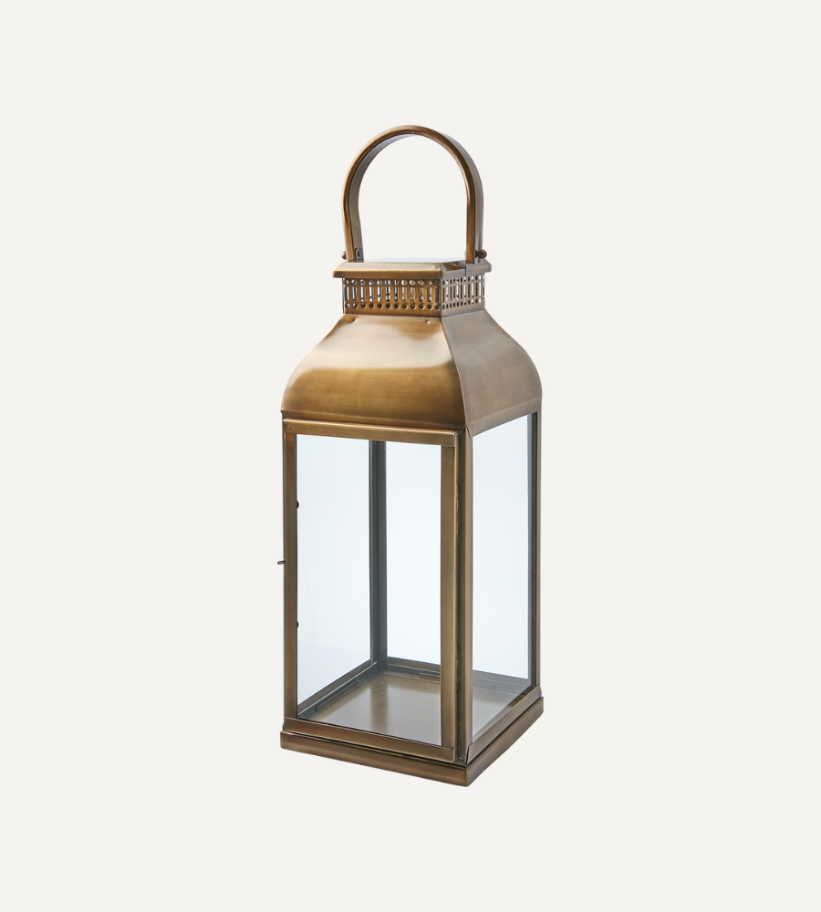 CLINTON Lykta L, Mässingsfärgad