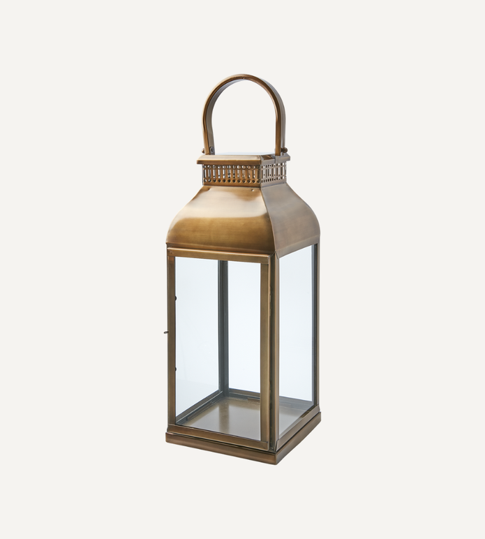 CLINTON Lykta L, Mässingsfärgad