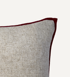 NOEL Kuddfodral, Natur/röd L50xW50 cm