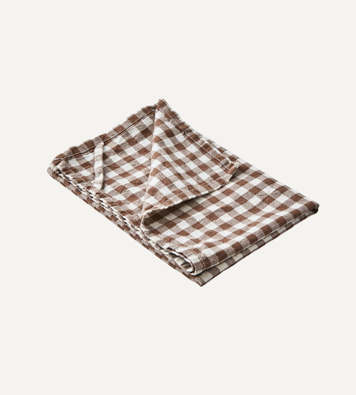 ELSA Kökshandduk i bomull Brun/vit 3-PACK