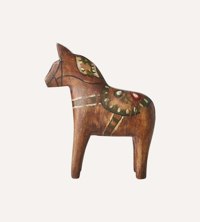 FÅLE Dalahäst, Brun/flerfärgad