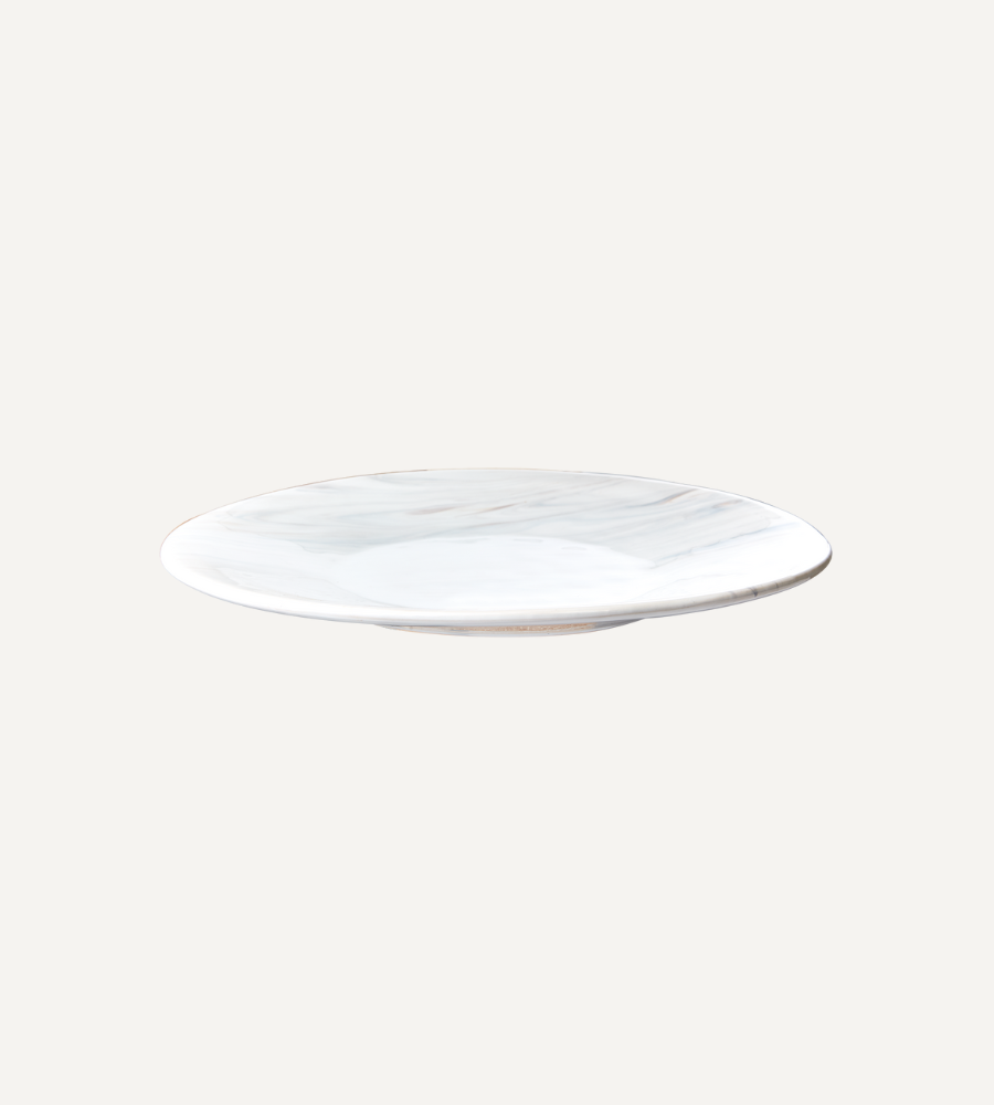 AMELIA Tallrik, Marmorerad Ø31 - 4-PACK