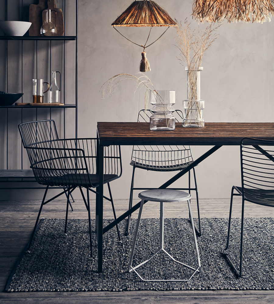 MARCELLO Pall i Järn & Marmor, Vit