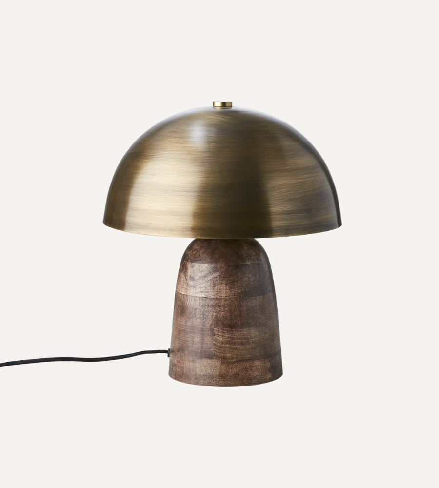 FUNGI Bordslampa/Limited Edition M, Mässingsfärgad/brun