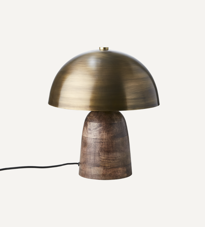 FUNGI Bordslampa/Limited Edition M, Mässingsfärgad/brun