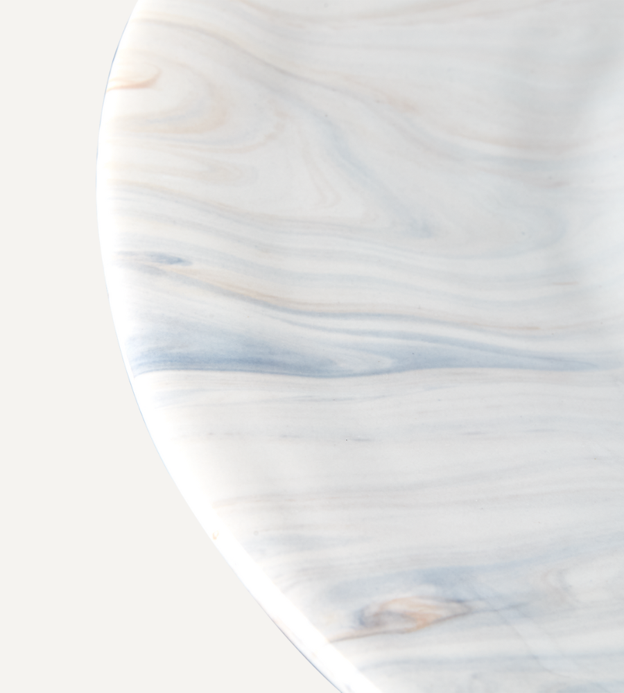 AMELIA Tallrik, Marmorerad Ø31 - 4-PACK