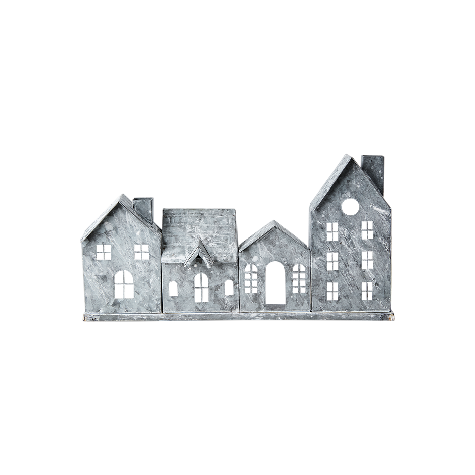 FENIX Ljuslykta hus, Grå/vit