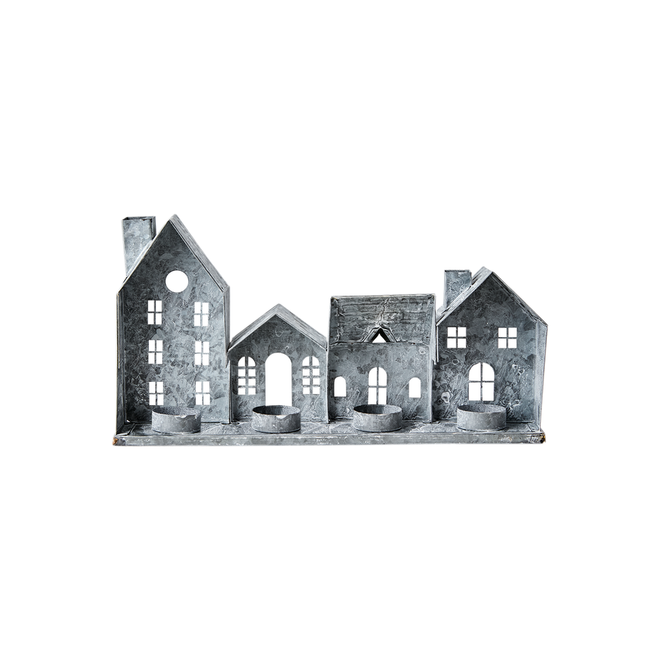 FENIX Ljuslykta hus, Grå/vit