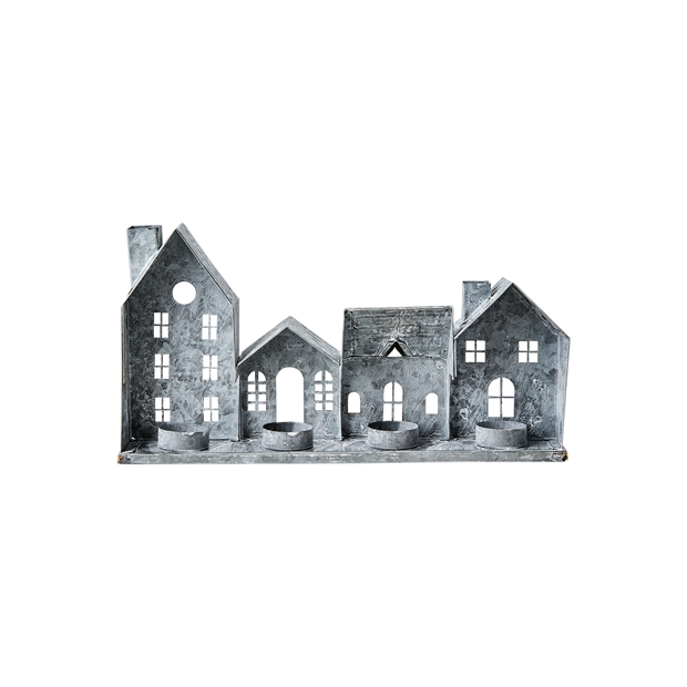 FENIX Ljuslykta hus, Grå/vit