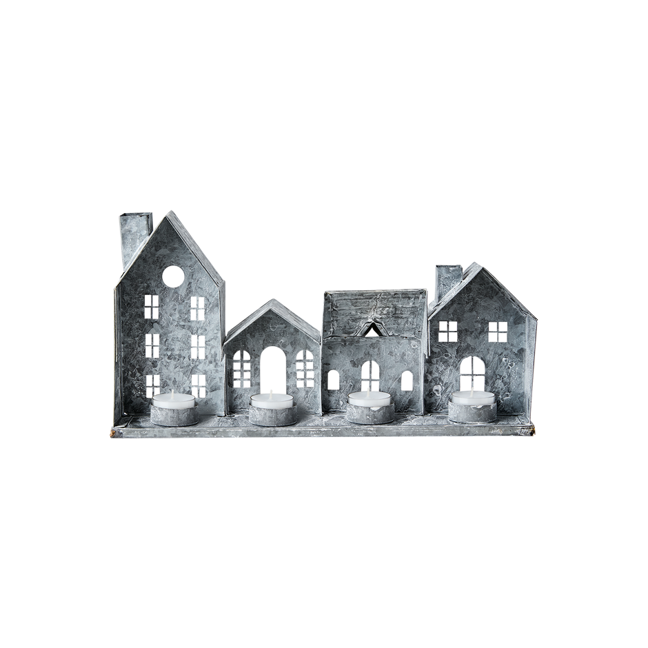 FENIX Ljuslykta hus, Grå/vit
