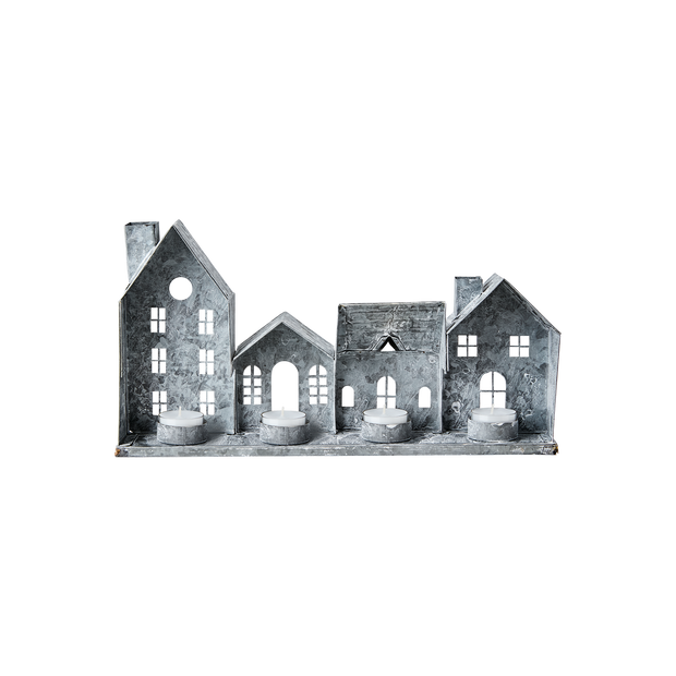 FENIX Ljuslykta hus, Grå/vit