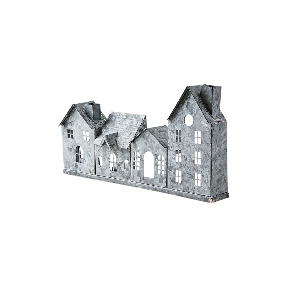 FENIX Ljuslykta hus, Grå/vit