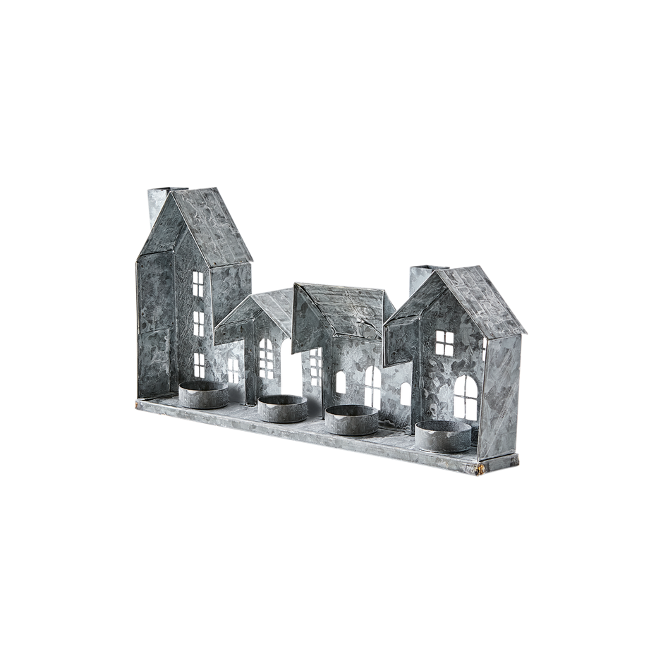 FENIX Ljuslykta hus, Grå/vit