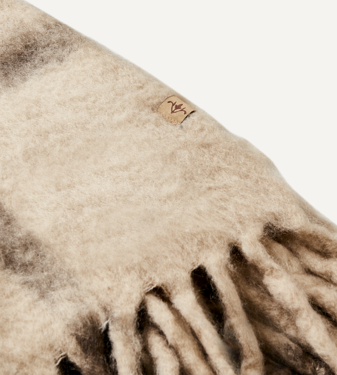 NILLA Filt, Brun/beige/grå 160x130