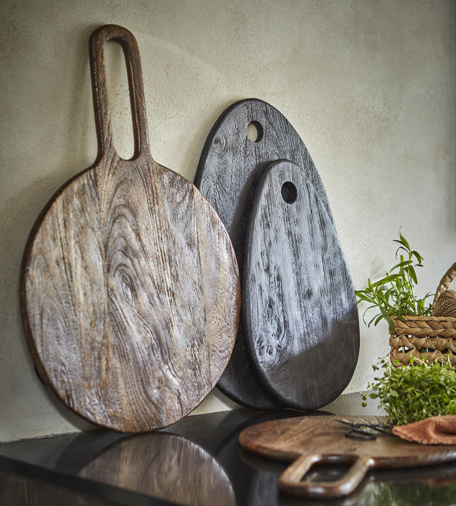 PORTLAND Skärbräda L, Svart