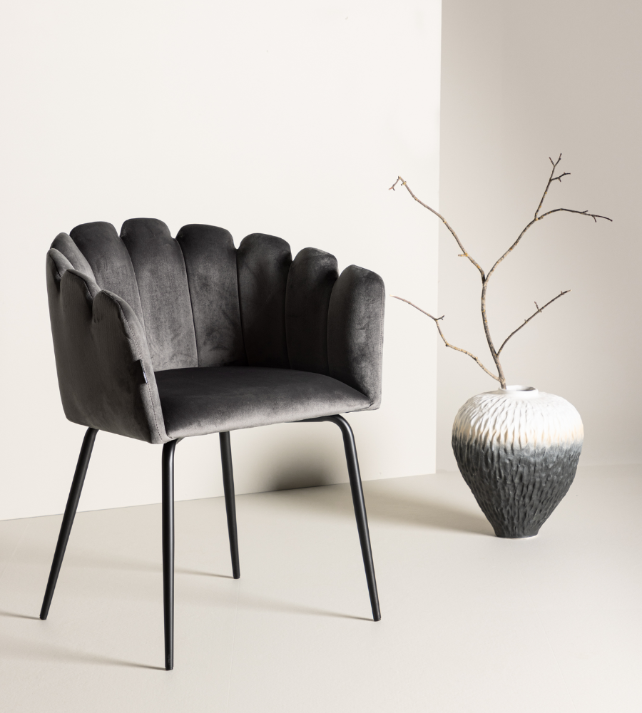 LIMHAMN Matstol Grå