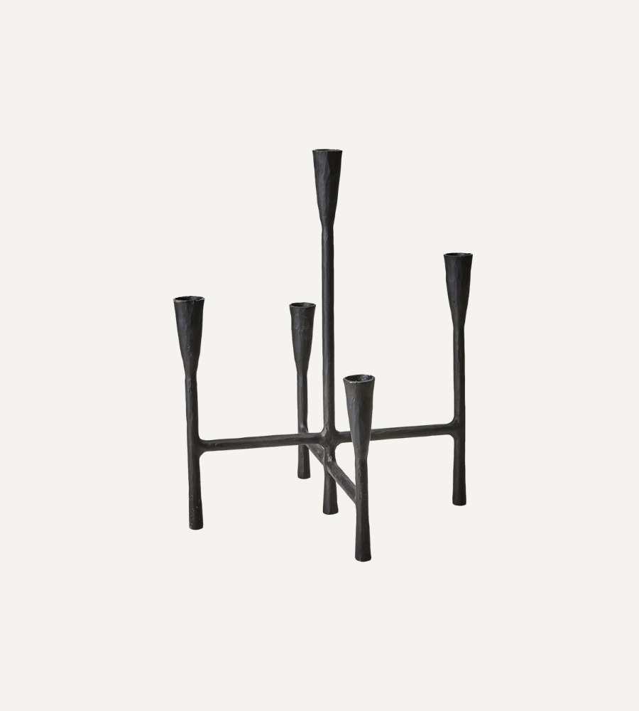 THOR Kandelaber – Handgjord ljusstake i svart järn