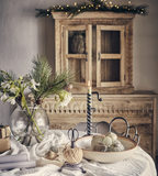 BIND Trådhållare med sax, Svart/natur