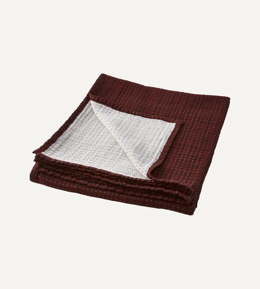 ELSA Bordsduk Bordeaux/svart 250x150