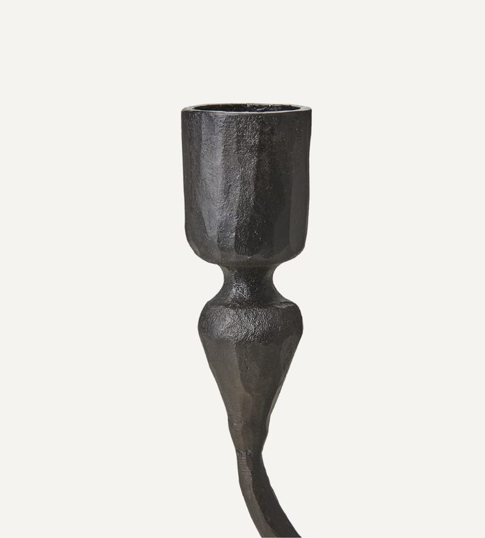 THOR Kandelaber, Svart metall – handgjord ljusstake för tre ljus