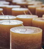 COTE NORD Blockljus, Ocra Ø10xH10 cm