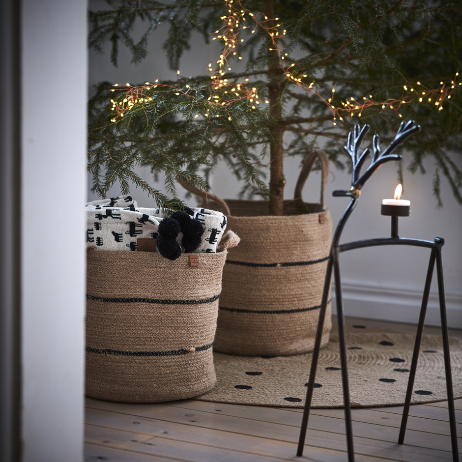 OH DEER Värmeljushållare S, Rost/mässingsfärgad