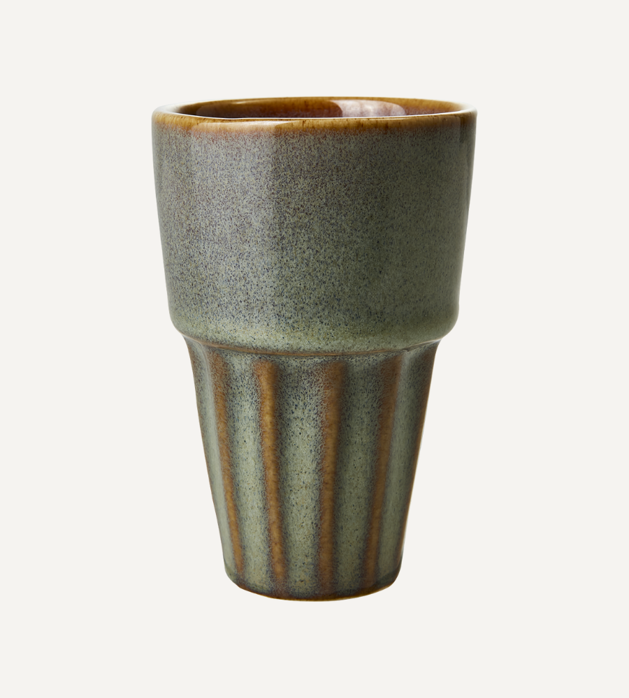 COSTA Kopp M, Ljusgrön/flerfärgad Ø6xH9 cm - 12-PACK