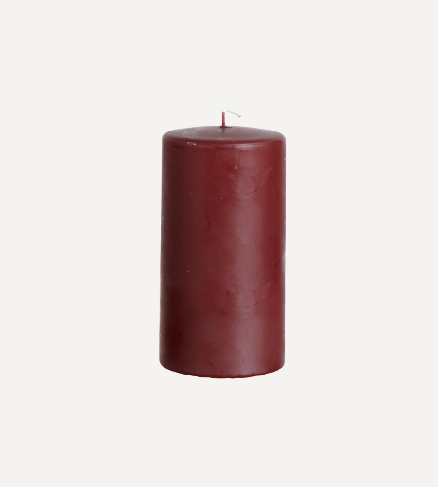 SKYLINE Blockljus, Zinfandel Ø7,8xH15 cm