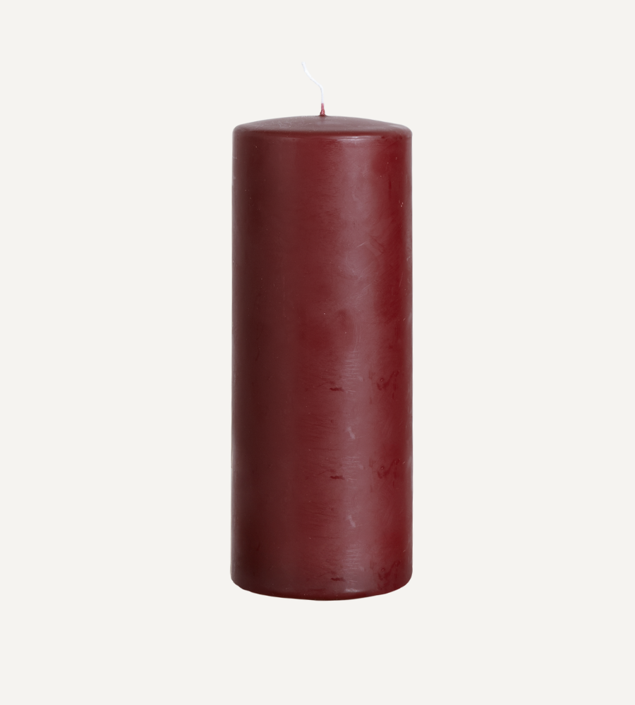 SKYLINE Blockljus, Zinfandel Ø7,8xH20 cm