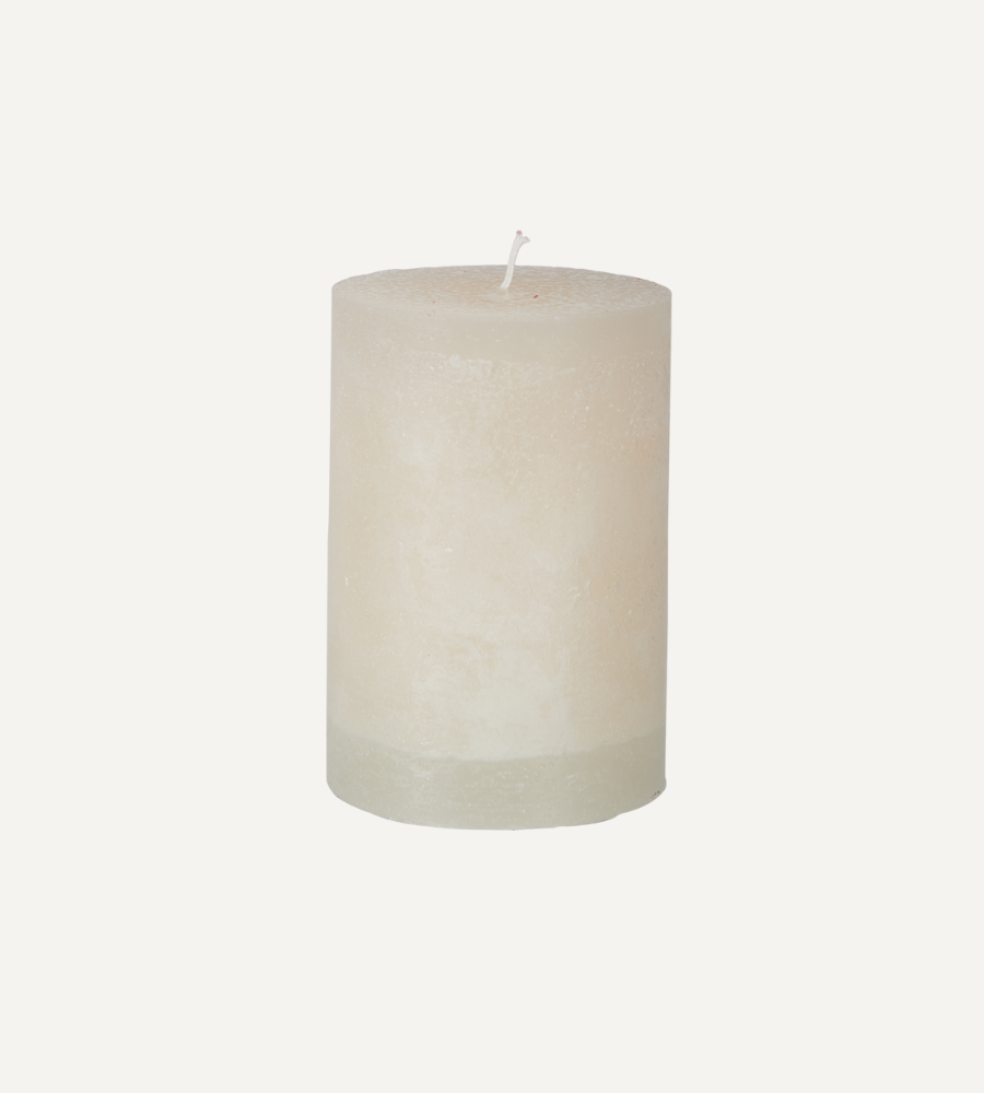 COTE NORD Blockljus, Elfenben Ø10xH15 cm