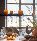 COTE NORD Blockljus, Ocra Ø10xH15 cm