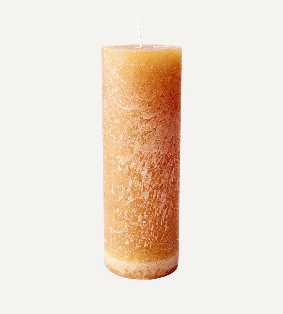 COTE NORD Blockljus, Ocra Ø7xH20