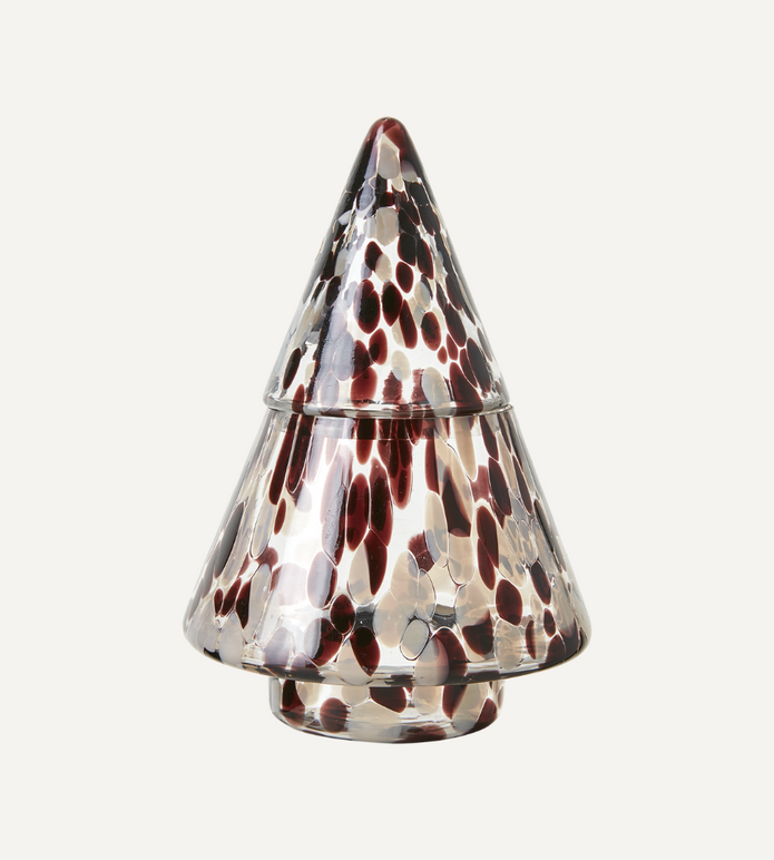 PARTY Skål med lock, Brun/beige/svart