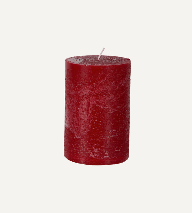 COTE NORD Blockljus, Röd Ø10xH15