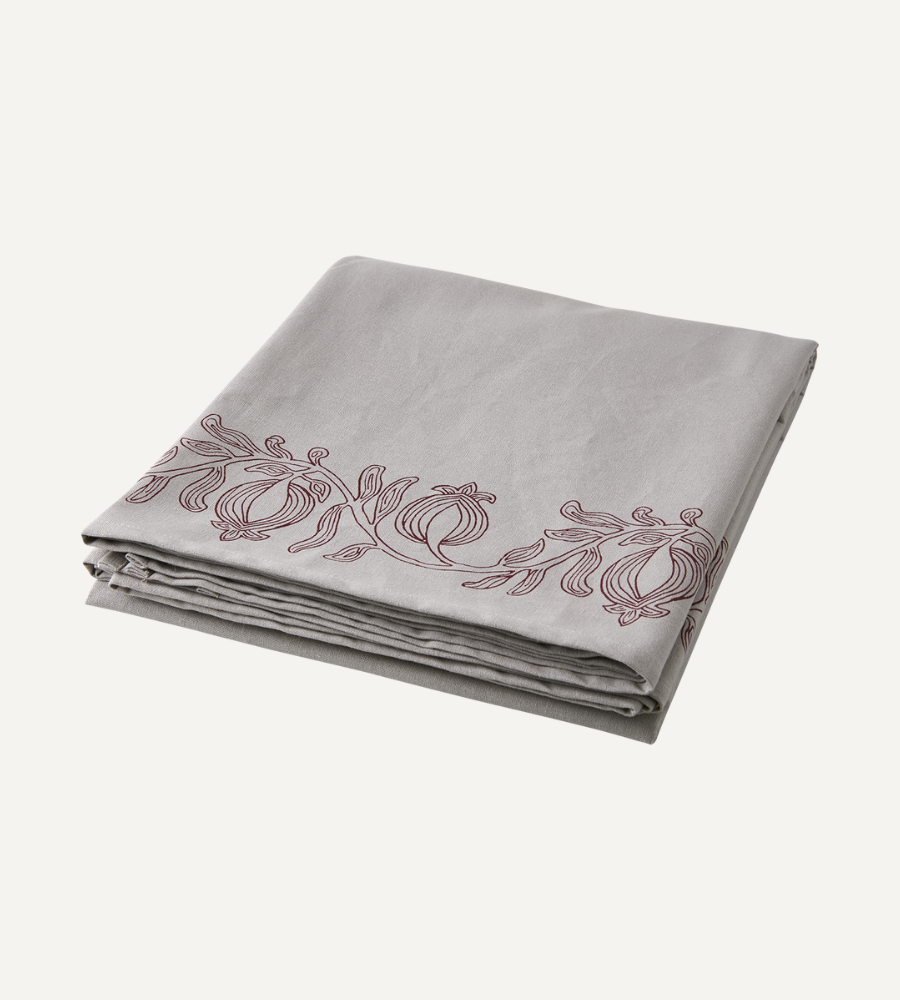 AGNES Julduk, Natur/burgundy 150x350