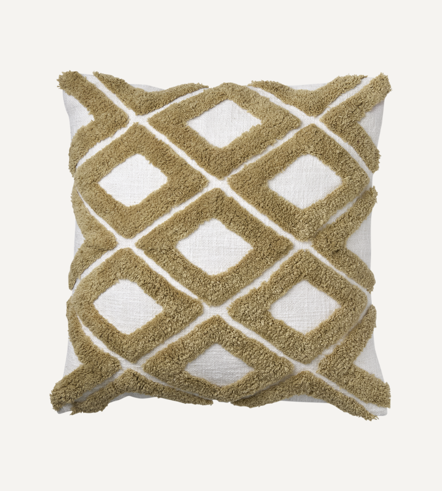 FLORIAN Kuddfodral, 50x50 Beige/elfenben 2-PACK