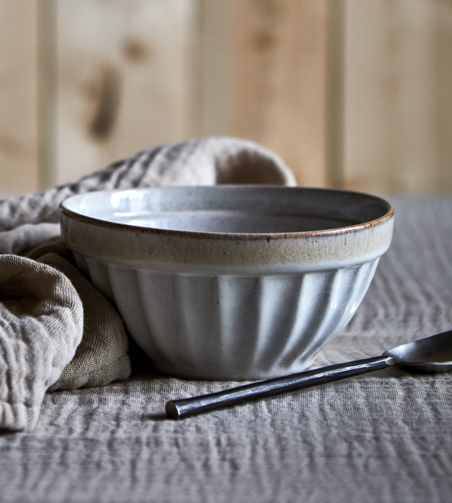 COSTA Skål L, Beige/flerfärgad