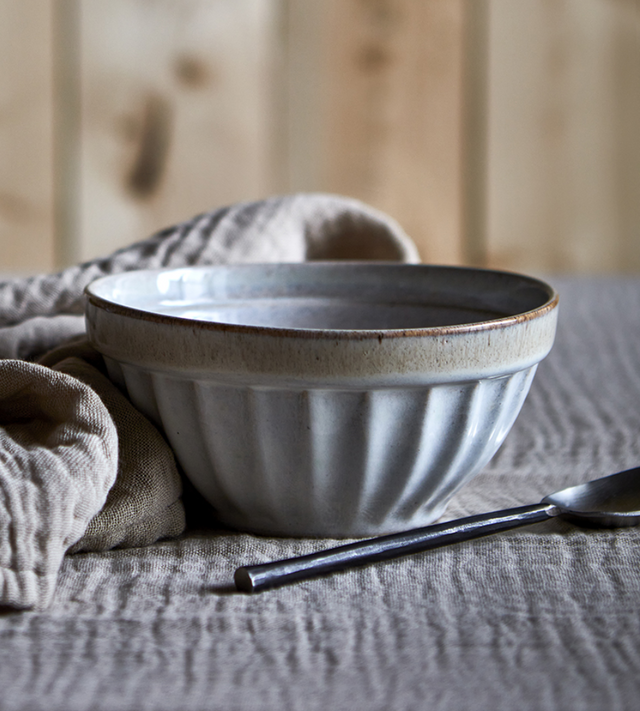 COSTA Skål L, Beige/flerfärgad