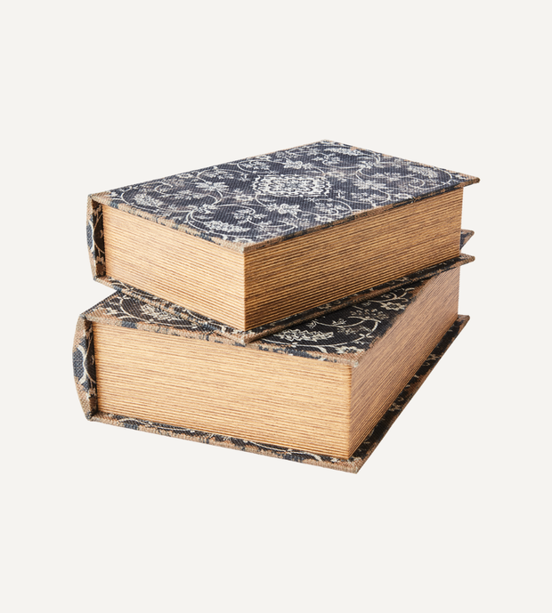 BROOKE Boklåda, set om 2, Svart