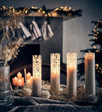 SPIDER Spindelvävsljus, Vit W5xH20 cm